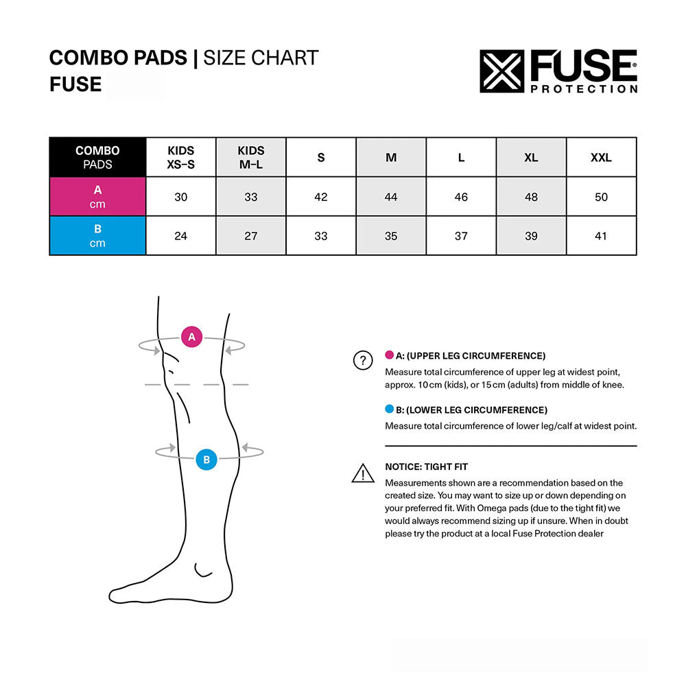 Fuse Echo 125 Knee Pad Combo